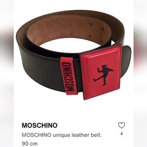 Moschino leather 2 tone belt *Vintage*